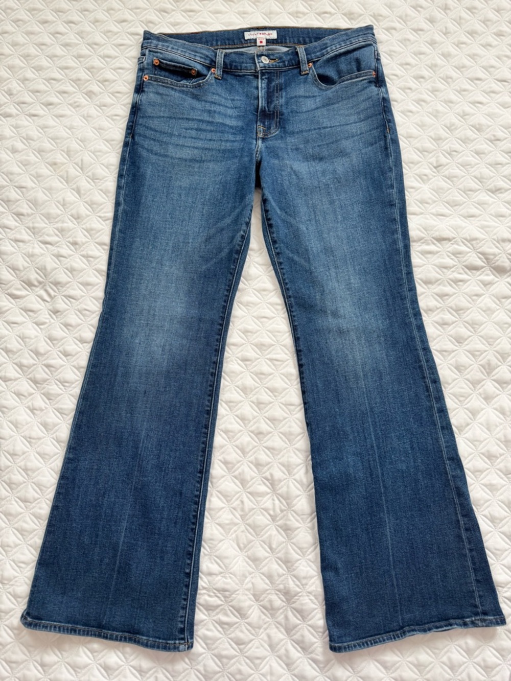 Lucky Brand Medium Blue Sweet Mid-Rise Flare Denim Jeans Size 12 31R
